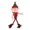 Chester's Christmas Tennis Ball & Plush Rope Toy - Elf