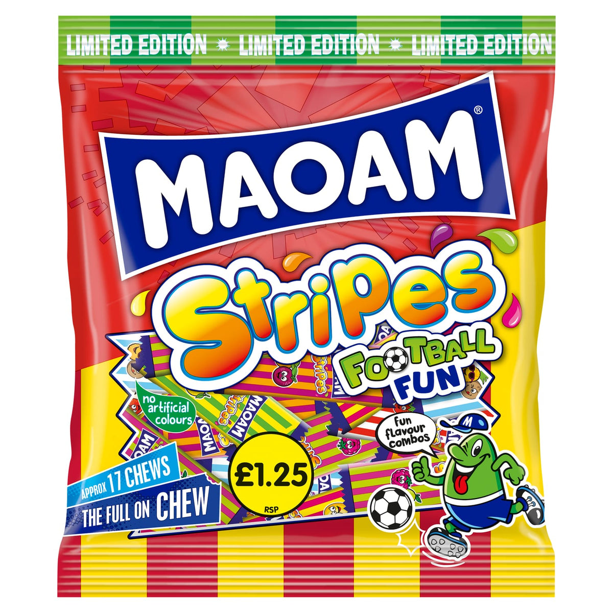 Maoam Limited Edition Football Fun Stripes 140g