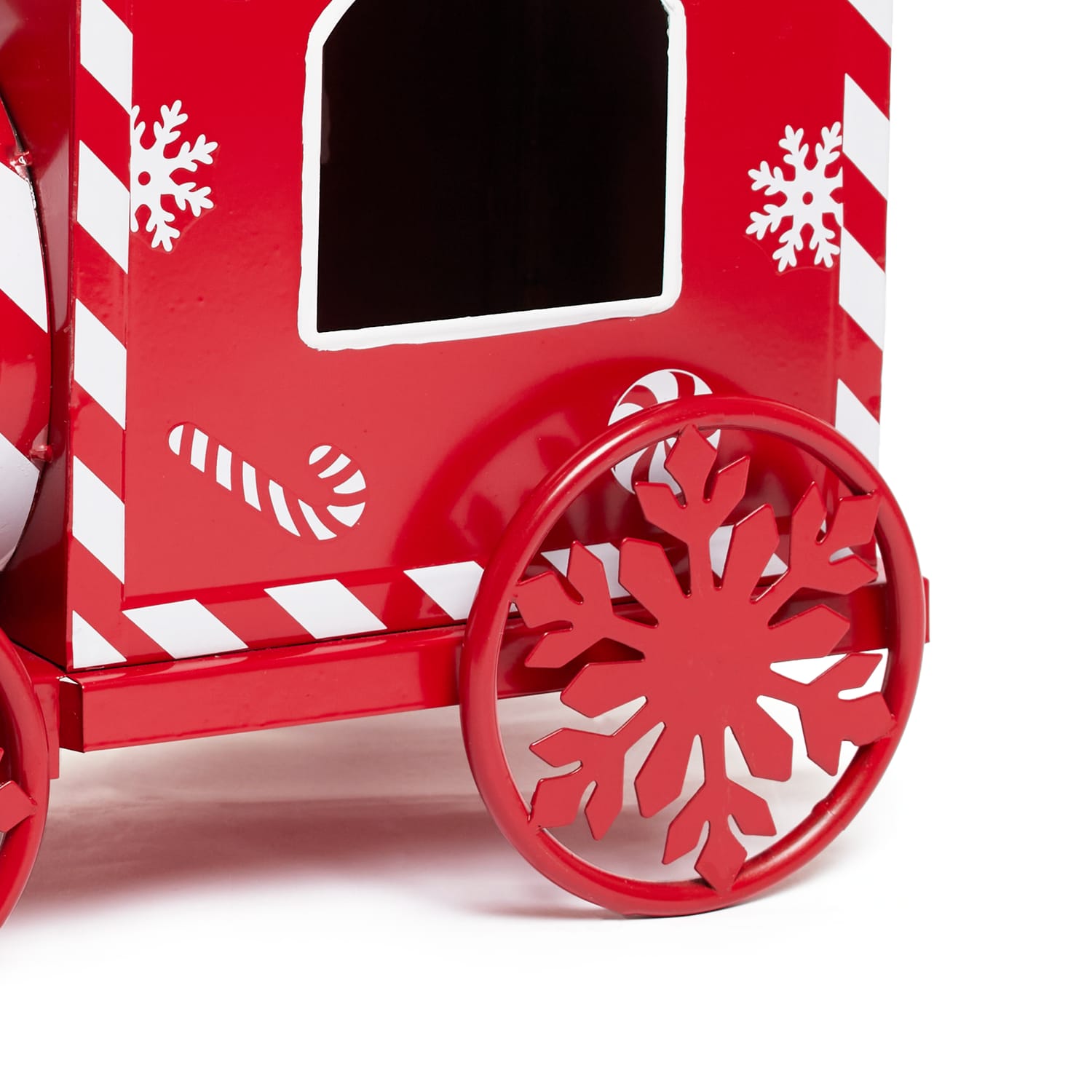 Festive Feeling Decorative Metal Train - Candy Cane, product image 2