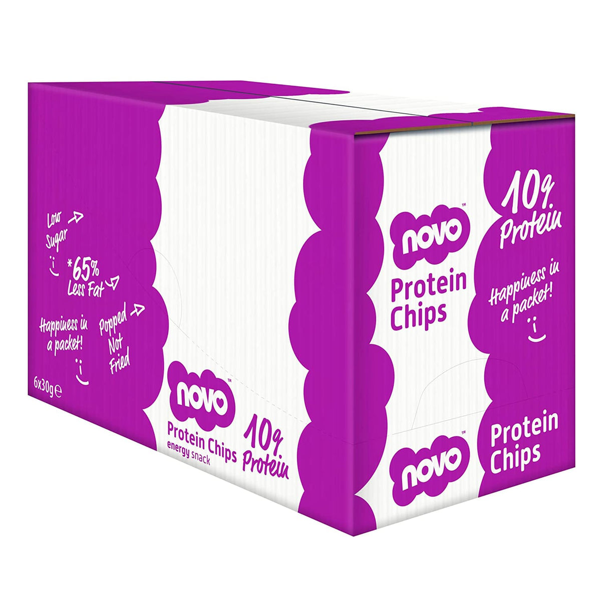 Novo Nutrition Protein Chips Energy Snacks 6 Pack - Sweet Thai Chilli, product image 3