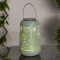 Firefly Solar Light Co Hanging Metal Lantern Solar Light - Green