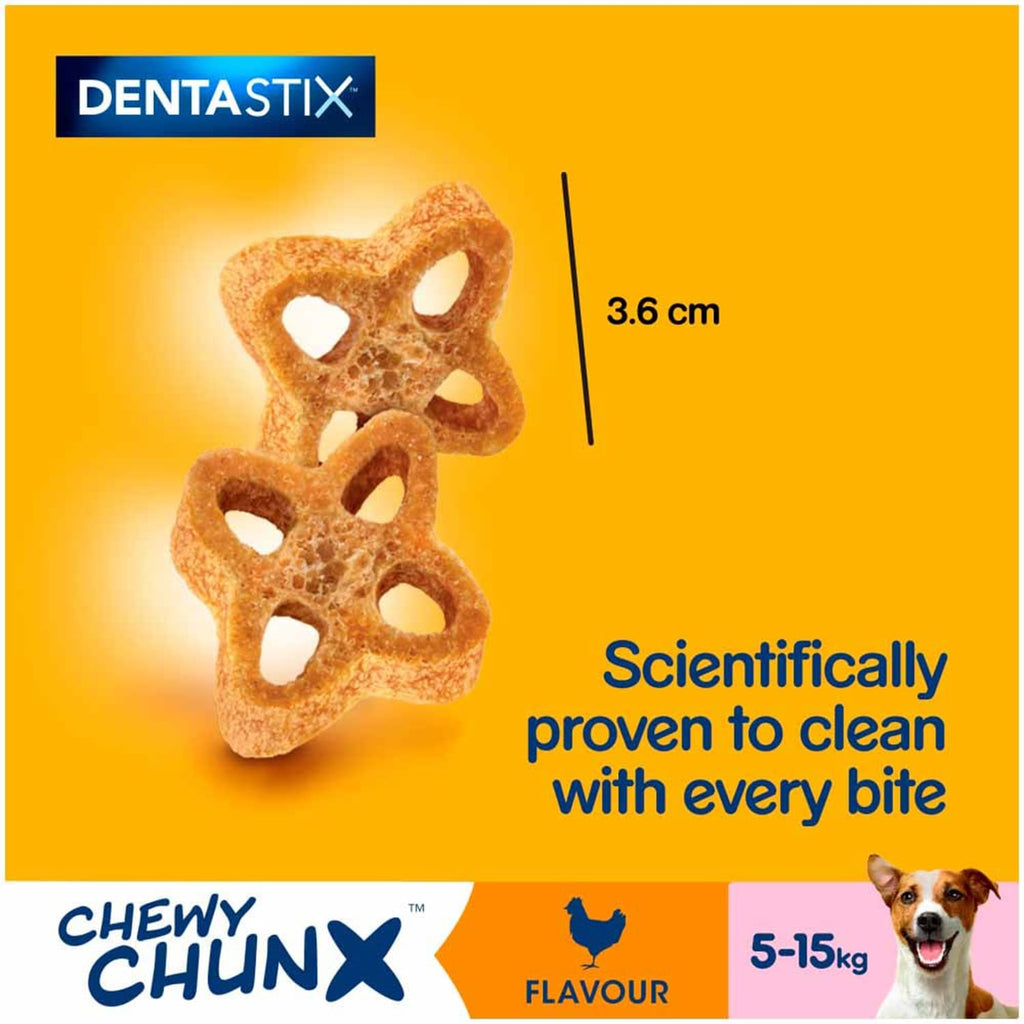 Pedigree Dentastix Chewy Chunx Mini Dog Treat Chicken Flavour 68g x5, product image 7