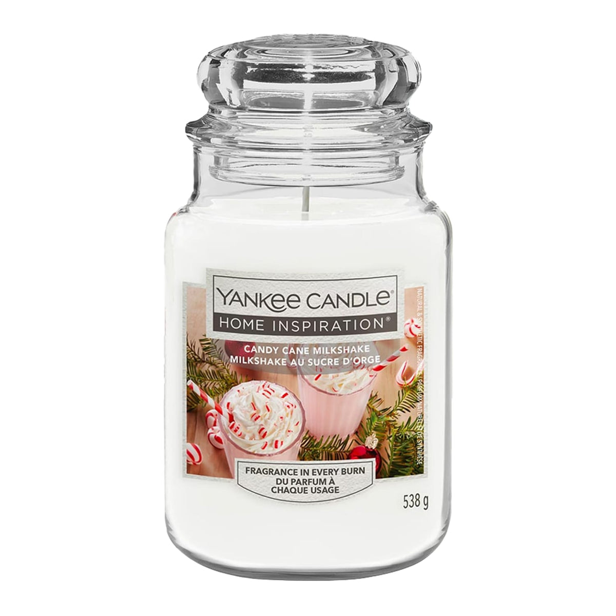 Yankee Candle Home Inspirations Large Jar 538g - Candy Cane Milkshake, product image 2