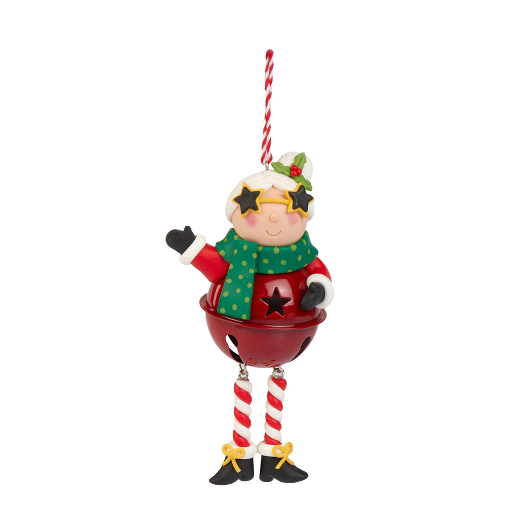 Sleigh Bells Novelty Clay Hanging Decoration - Mrs. Claus, product image 2