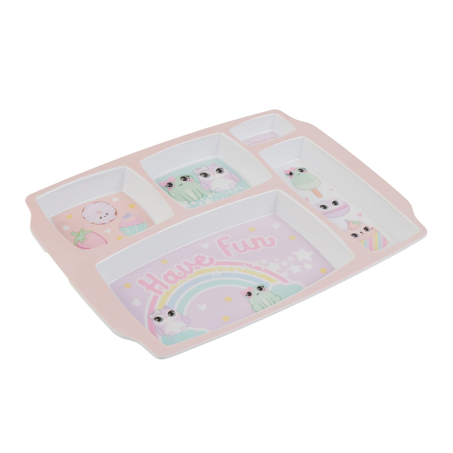Scribble Pop Shop Kids 5 Section Meal tray - Have Fun
